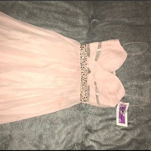 light pink long dress